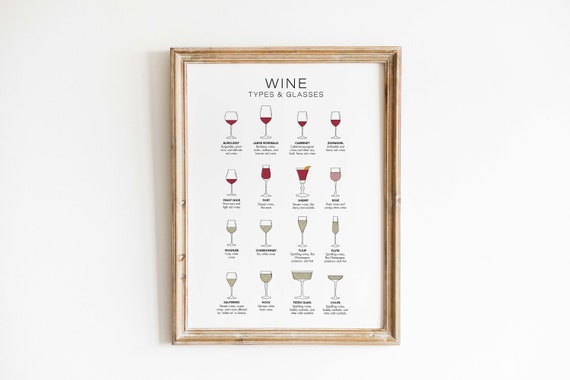 Wine & Glass pairing: Guide to different types of wine glasses with st