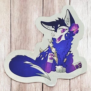 Galaxy Wolf Sticker