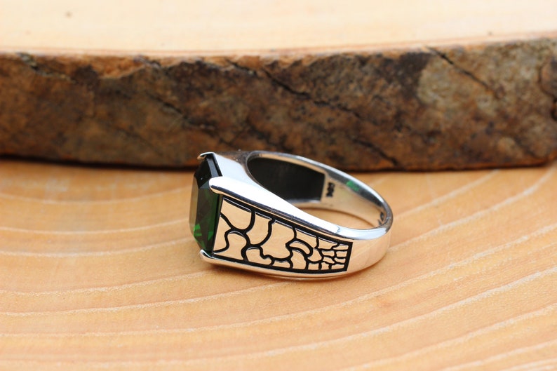 Emerald Men's Ring Handmade Men's Ring Ottoman Etsy