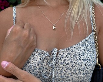 Bubble Initial Necklace | Necklace | Bubble Letter Necklace | Bubble Letter | Bubble Letters | Necklace | Necklaces | Jewelry | Coquette