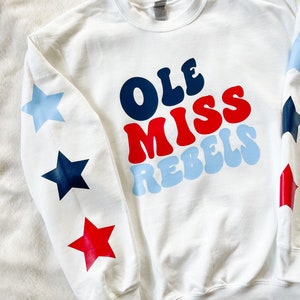 The Ole Miss Crewie | Ole Miss Crewneck | Ole Miss | Custom Ole Miss Crewneck | Star Crewneck | University of Mississippi | Crewneck | Gift