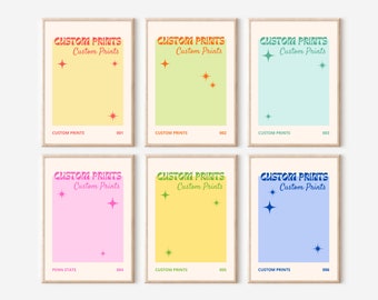 Custom Preppy Prints | Custom Wall Art | Custom Prints | Custom Art | Custom | Trendy Wall Art | Trendy Wall Prints | Digital Prints | Print