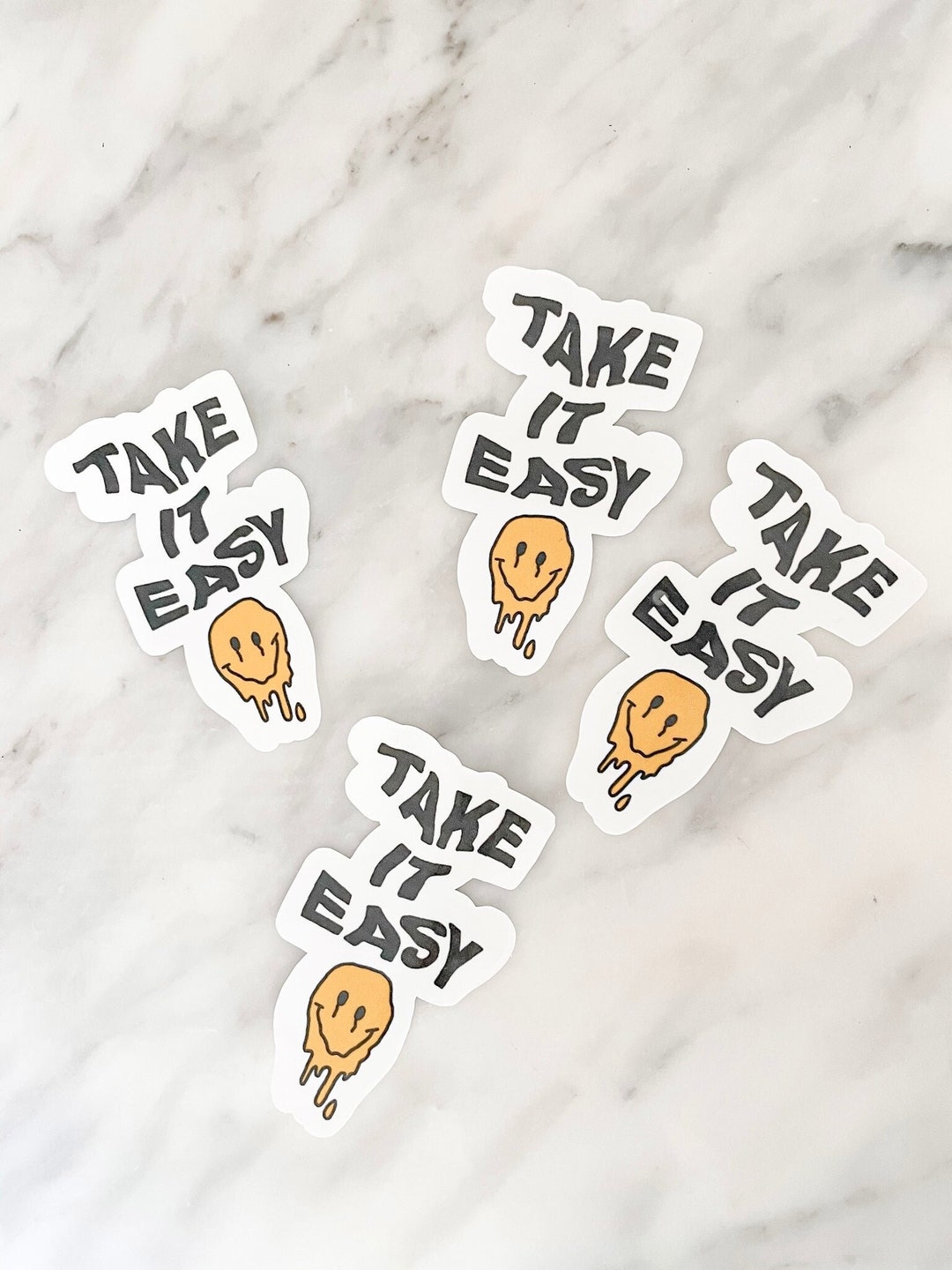 Ebp Sticker Take it Easy Sticker / Take it Easy / Smiley Face / Smiley Face Sticker ...