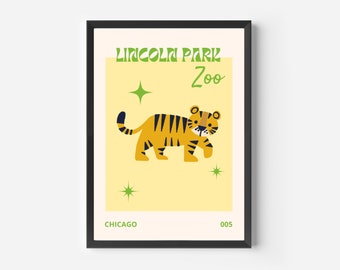 Lincoln Park Zoo Digital Wall Print | Wall Print | Zoo Prints | Kids Room Print | Chicago Prints | Trendy Wall Art | Wall Art | Digital