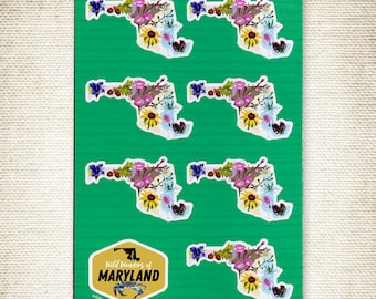 Plants of Maryland Sticker Sheet