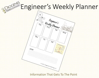 Engineer's Printable Weekly Planner