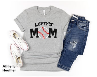Lefty's Baseball Mom, Baseball Mama, Lefty's Softball Mom, Mom of Lefty Shirt, Softball Mom