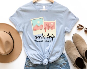 Scottsdale Girls Trip Bachelorette Tshirts, Brautjungfern T-Shirts für Sedona Bachelorette, beliebte Junggesellinnen T-Shirts Scottsdale, Wüste