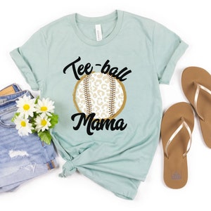 Tball Mama Shirt, Baseball Mama Shirt, T-ball Mama Shirt, Sports Mom Shirt, Leopard Baseball Tshirt, Baseball Mom Shirt, TeeBall Mom shirt