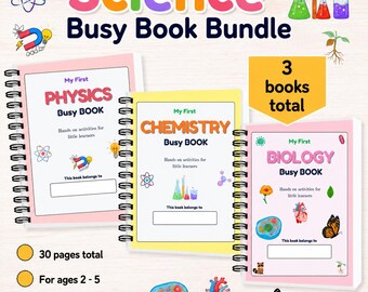 Science Busy Book Bundle for Young Science enthusiast