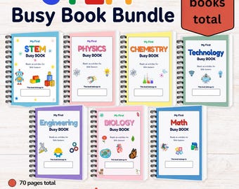 STEM busy book bundle for preschool and kindergarten age kids