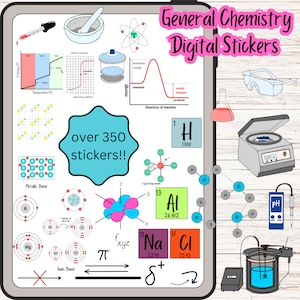 General Chemistry Digital Stickers for Goodnotes, Notability, OneNote Note Taking
