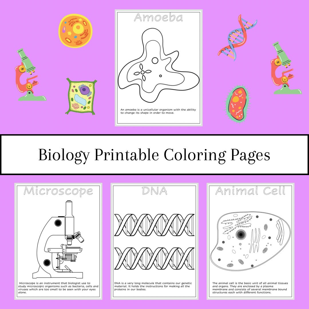 Biology Printable Coloring Pages Biology for Kids Biology for