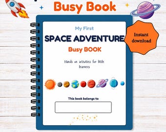 Space Busy Book – Solar System Learning Binder (PDF Printable)