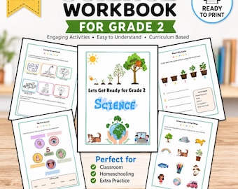 Grade 2 Science Workbook and Printable Activities for School and  Homeschool