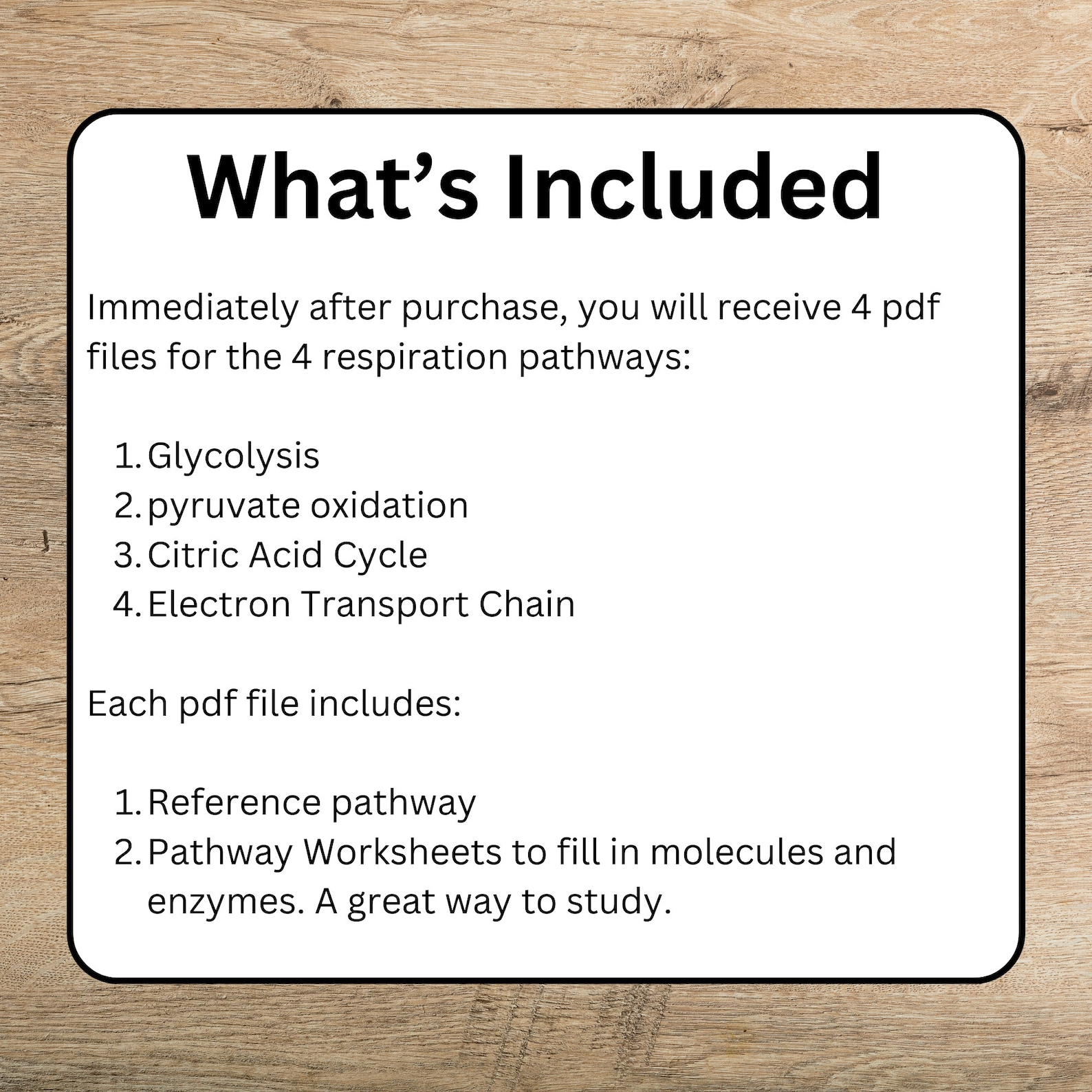 Respiration Path Notes Cellular Respiration Biochemistry Pathways: Study Notes (PDF) - Etsy