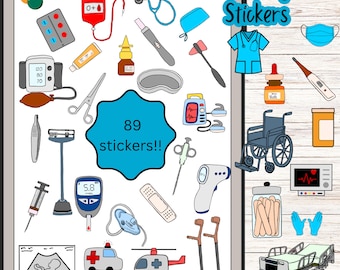 Ilustraciones médicas dibujadas a mano para notas y presentaciones digitales.
