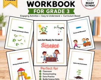 Grade 3 Science Workbook and STEM Activities for School and Homeschool