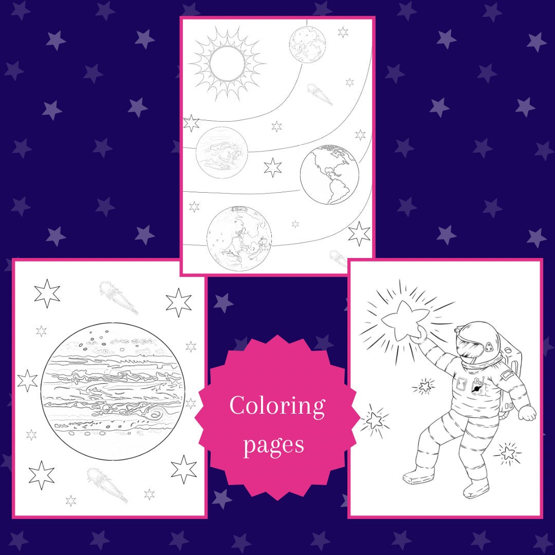 Solar System Printable Activity Book for Toddlers, Preschool and ...