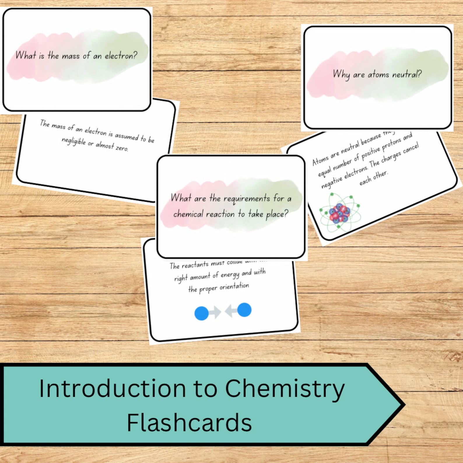 Introduction to Chemistry Flashcards – Printable Study Cards for ...