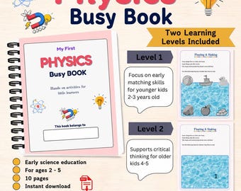 Physics Busy Book for toddlers and preschoolers Ages 2–5