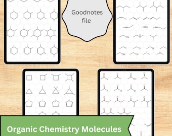 Química orgánica: Moléculas editables y grupos funcionales comunes para tomar notas