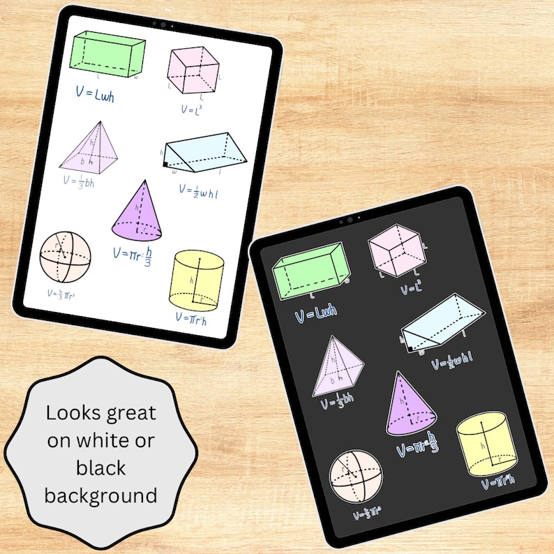 Geometry Digital Stickers for Goodnotes and Other Note Taking Apps Math