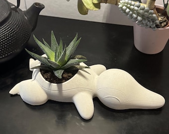 Feurigel Blumentopf – Handgefertigte Pokémon-Deko aus Beton für Pflanzenliebhaber und Gamer