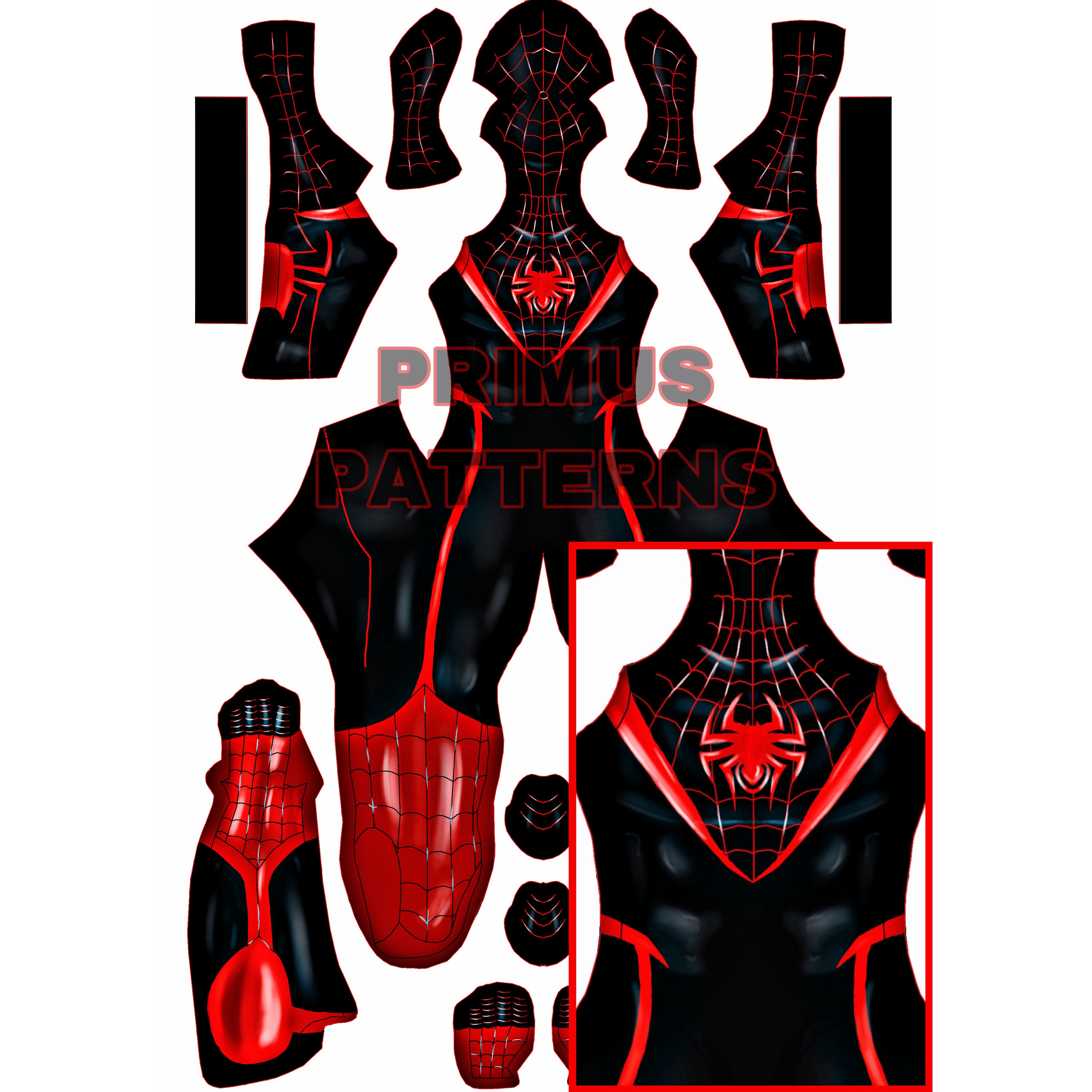 Miles Morales Concept Suit Pattern Etsy