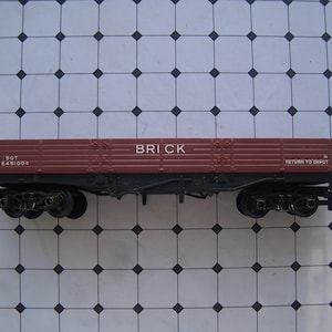 Model Railway, Tri-ang, Bogie Bolster Wagon, Brick , R110, OO Gauge, Vintage