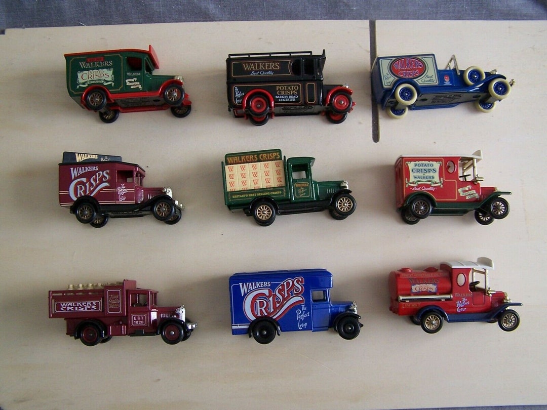 Lledo, Die Cast Models, Walkers Crisps, Dennis, Ford, Morris, Chevrolet, Advertising, Toys, Cars