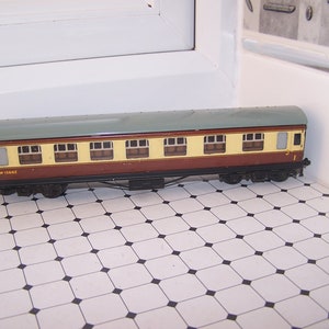 Modèle ferroviaire, Hornby Dublo, Meccano, Transport de passagers, Plaque en fer blanc, Jauge OO, vintage, VENTE