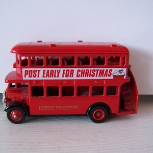Lledo, Bus, AEC Regent, Double Decker, Promotional, Post Early for Christmas, Die cast Model, Advertising