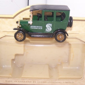 Lledo, Days Gone, Werbung, Druckgussmodell, Singer Sewing Machine Company, Limited Edition, 1920 Modell T Ford Van