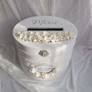 Scatola per biglietti di nozze, Scatola porta biglietti regalo, Scatola per biglietti bianca e argento, Scatola per buste da matrimonio, Scatola per biglietti personalizzata, Scatola per biglietti di auguri