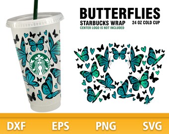 Butterfly Svg Starbucks Cup | Etsy