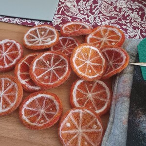 Felted Orange, Wool Felt Orange, Needle Felt Orange, Felted Fruit, Orange  Decor, Orange Ornament, Woolen Orange, Felt Accessory, Home Decor 