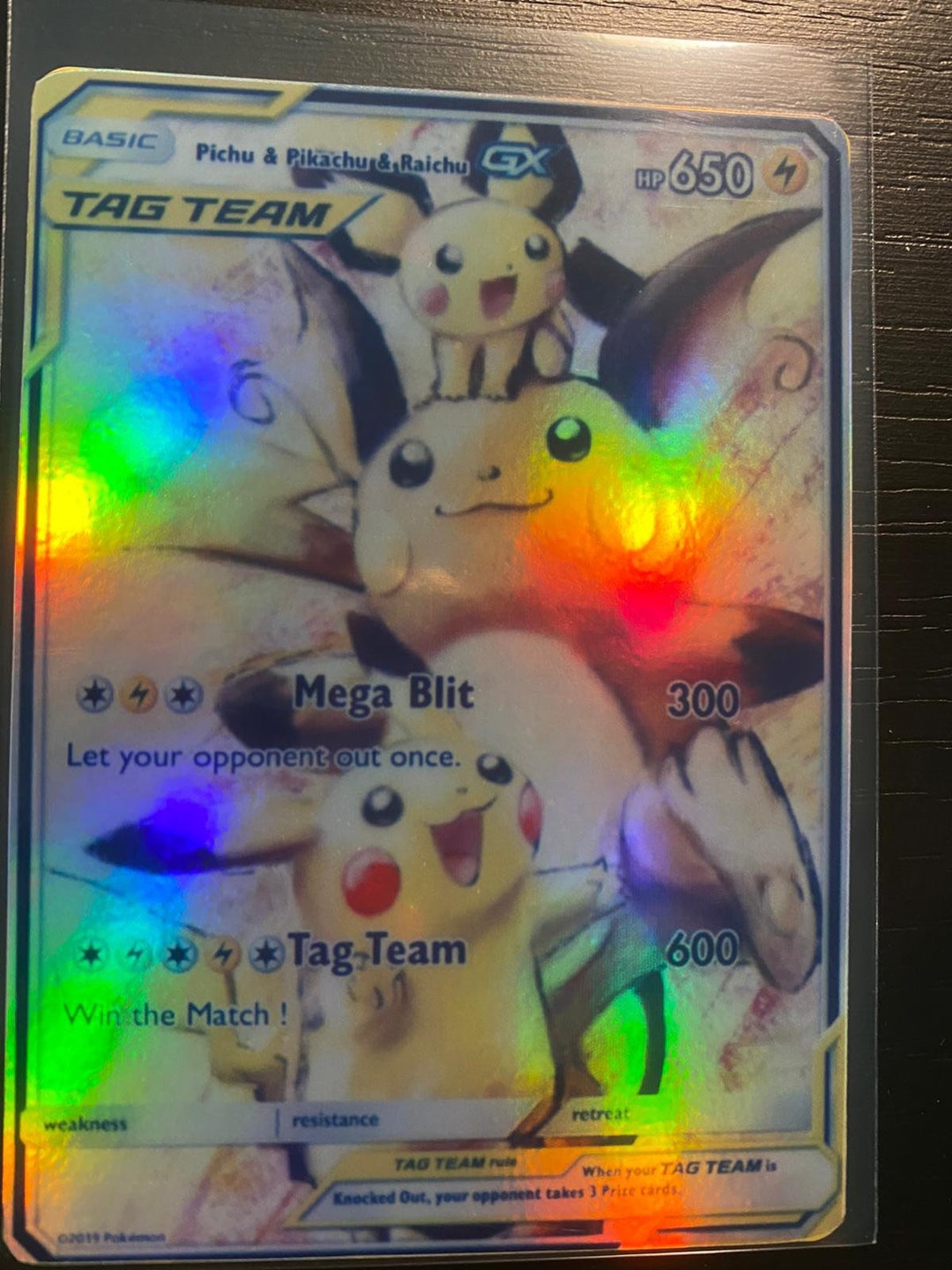 Raichu GX Official Pokemon Cards - GX, VMAX, EX or V