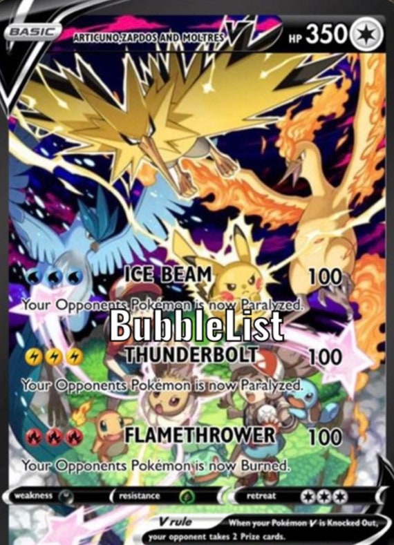 Galarian Articuno V, Zapdos V, Moltres V 3set/Pokemon Card