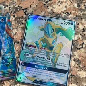 Deoxys VS Mewtwo BREAK pokemon card