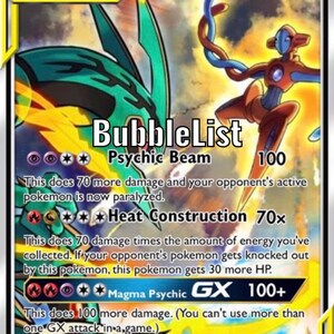 Deoxys gx Charizard gx ex vmax v Pokémon card Orica holographic Pikachu  Pokemon celestial lights custom made