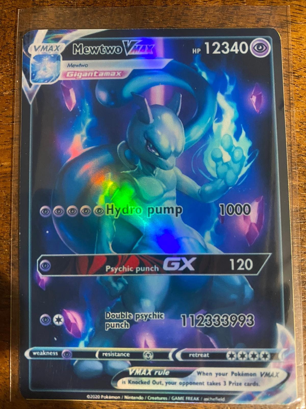 pokemon mewtwo card