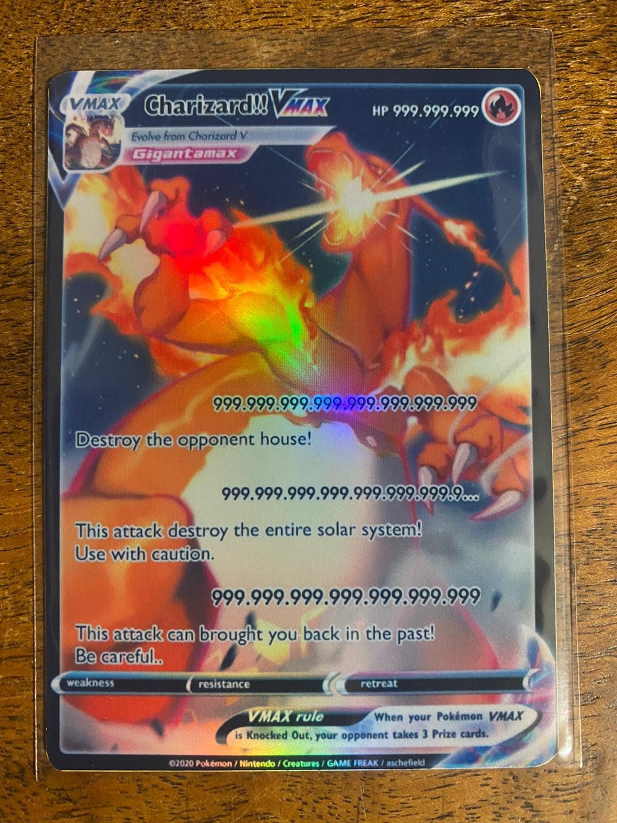 Charizard Vmax Shiny - Carta Pokemon De Metal - Escorrega o Preço