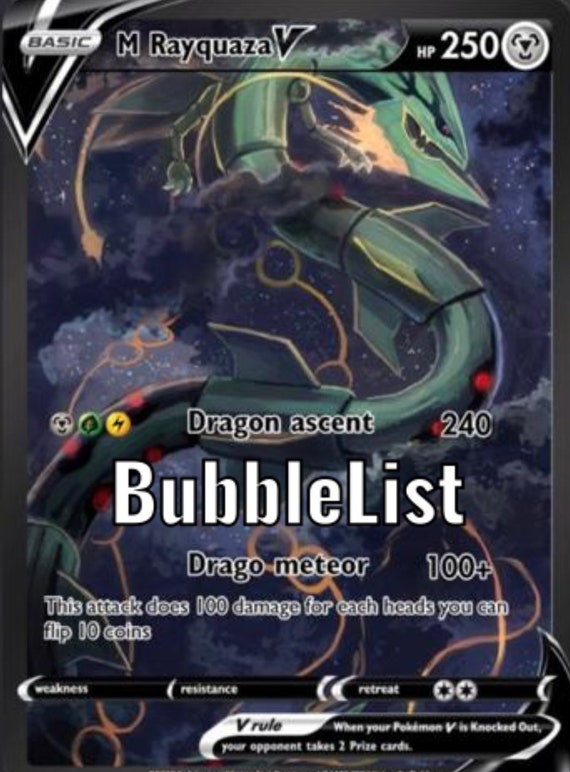 Rayquaza Team V Pikachu Ash Vmax Gaming Shining Gx Ex M Mega -  Norway