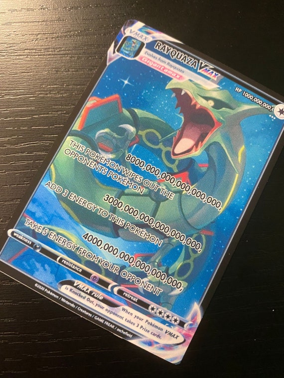 Rayquaza Team V Pikachu Ash Vmax Gaming Shining Gx Ex M Mega 