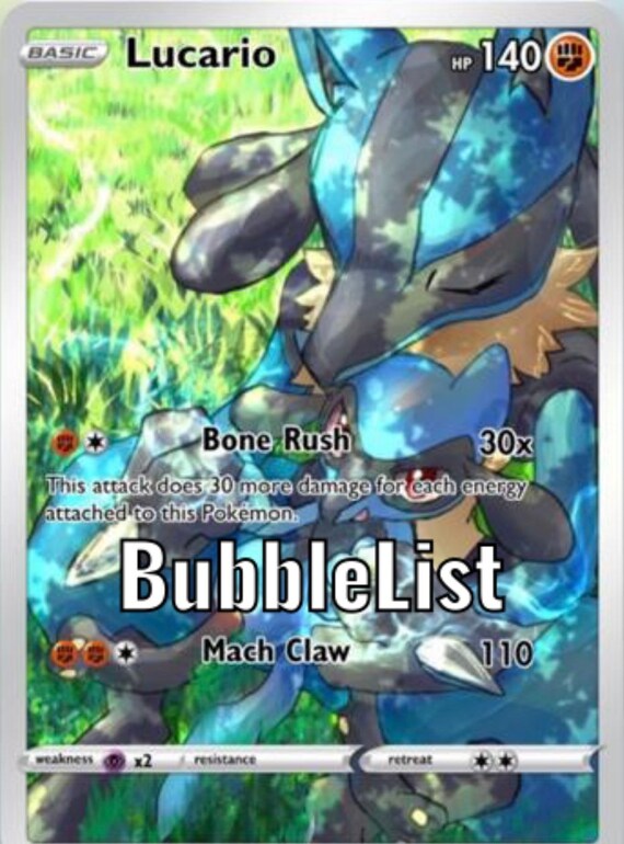 Pokemon Lucario Card - Best Price in Singapore - Dec 2023