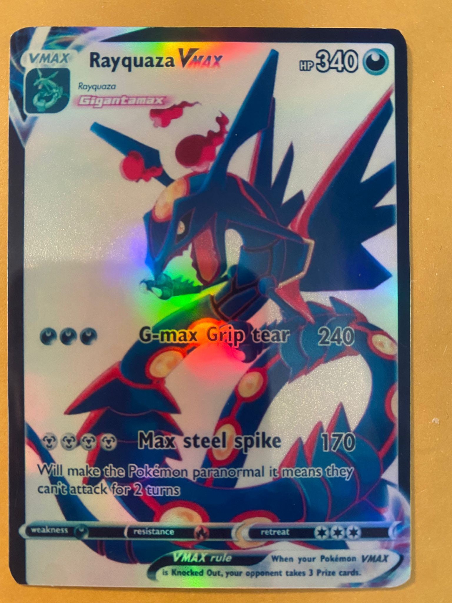 Rayquaza Mega EX Cards Set 76/108 98/98 105/108 Custom 