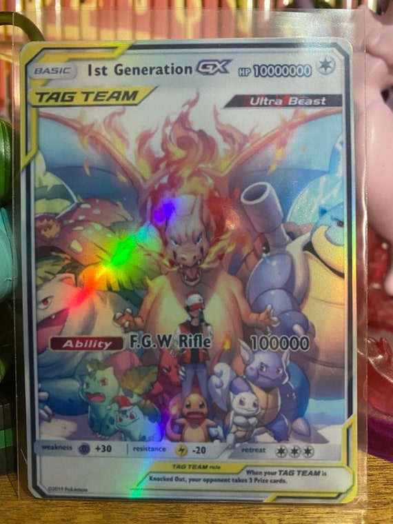 Mew Vmax Pikachu ash Vmax gaming shining gx ex m mega ultra pokemon gx ex  card custom holographic ancient full art v vmax