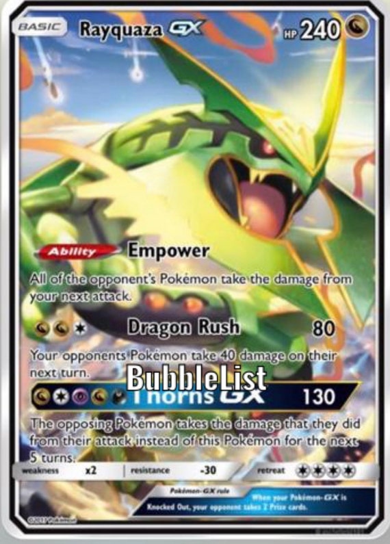 Rayquaza Vmax Pikachu Ash Vmax Gaming Shining Gx Ex M Mega 