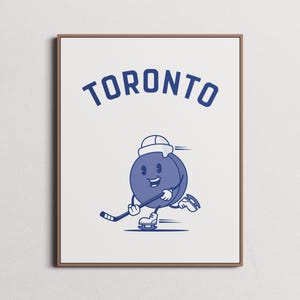 Toronto Maple Leafs Druck | Wandkunst | Vintage Poster | Ahornblätter Eishockey